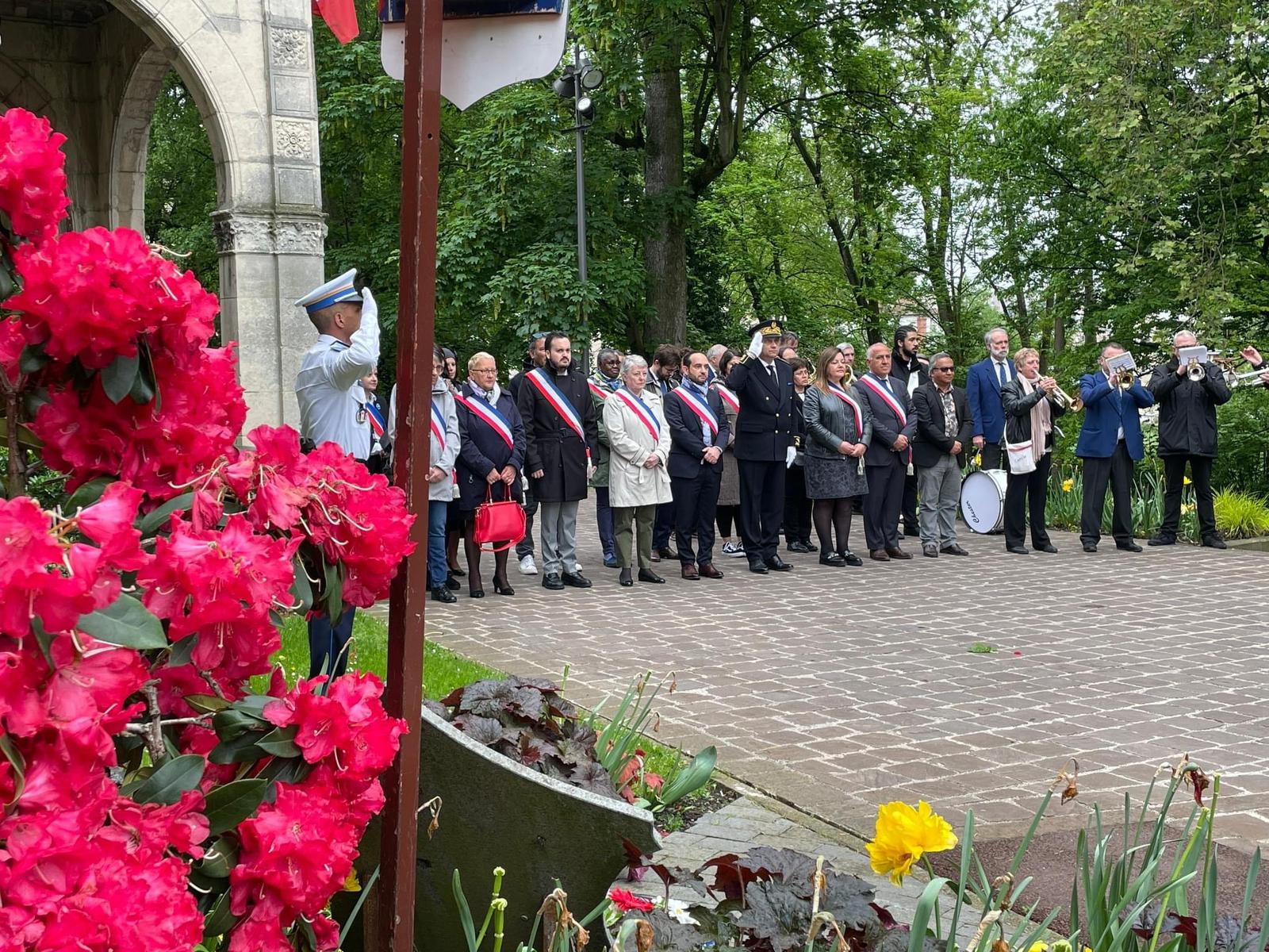 Cérémonie commémorative du 78e anniversaire de la victoire du 8 mai 1945  
